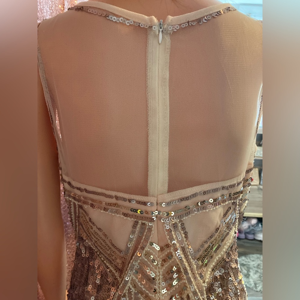 Sequin Embellished Evening Gown - Picture 2 of 2
